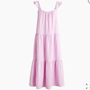 J.Crew Factory Ruffle-Strap Gauze Maxi